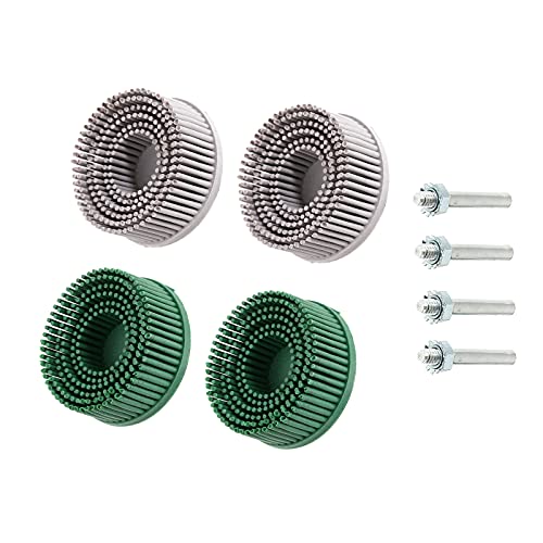 Lot de 4 brosses abrasives en caoutchouc pour perceuse électrique 5,1 cm Cover