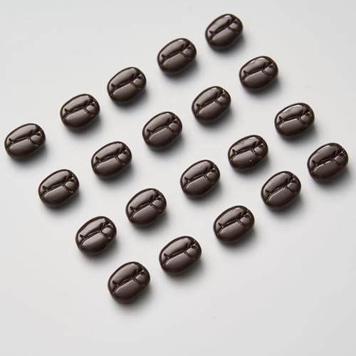 Set de 20 imanes decorativos forma de grano de café