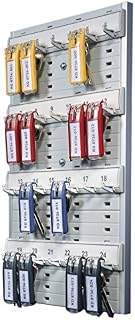 Durable Key Organisation Board 24 - Simple wall mounted organisation board for keeping up to 24 keys safely stored whilst saving space - Includes 6 assorted Key Klip Tags