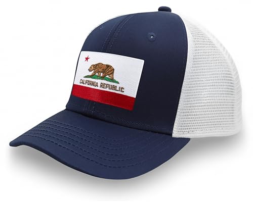 Image of International Tie State Hat for Men and Women, Adjustable Snapback Trucker Baseball Cap with Embroidered Patch