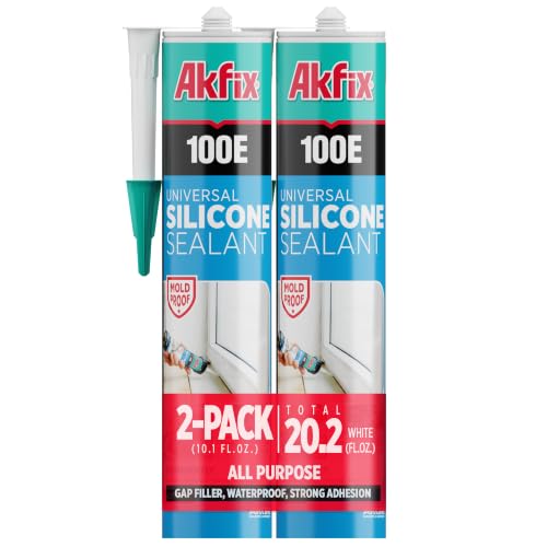Akfix 100E RTV White Silicone Caulk (2x...