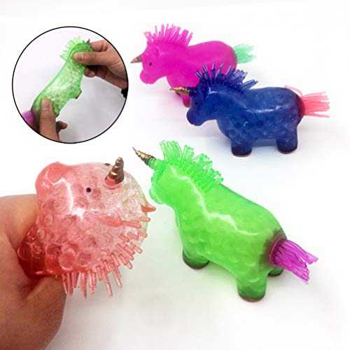 TOYANDONA 3Pcs Sensorial Fidget Brinquedo Espremer Brinquedo Unicórnio Em Forma TPR Prime Alívio Fid