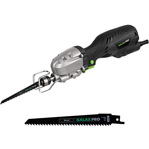 GALAX PRO Compact Reciprocating Saw 5 Amp Mini Reciprocating Saw Extra Long 6.6ft Cable, Max. Cutting Capacity 4½