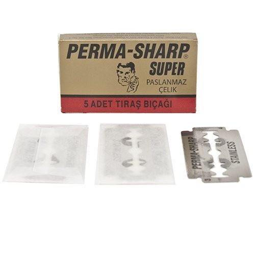 100 Perma-Sharp Double Edge Safety Razor Blades