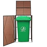 Este cobertizo para contenedor de basura es ideal para ocultar su contenedor de la vista en el jardín.