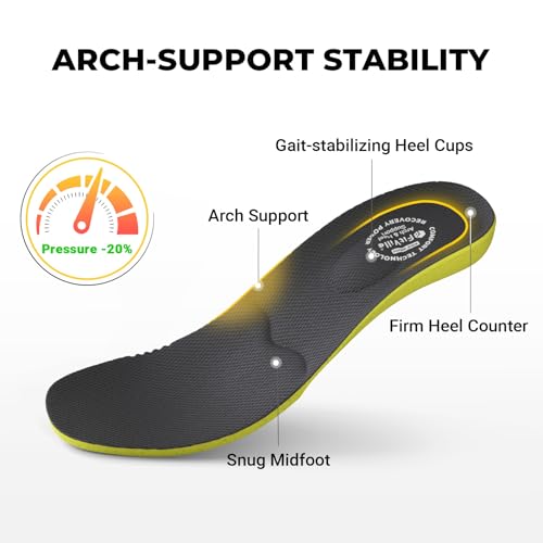 Image of FitVille Waterproof Golf Shoes Mens with Replaceable Spikes | Professional No-Slip Spiked, Arch Support, High-Rebound Cushioning