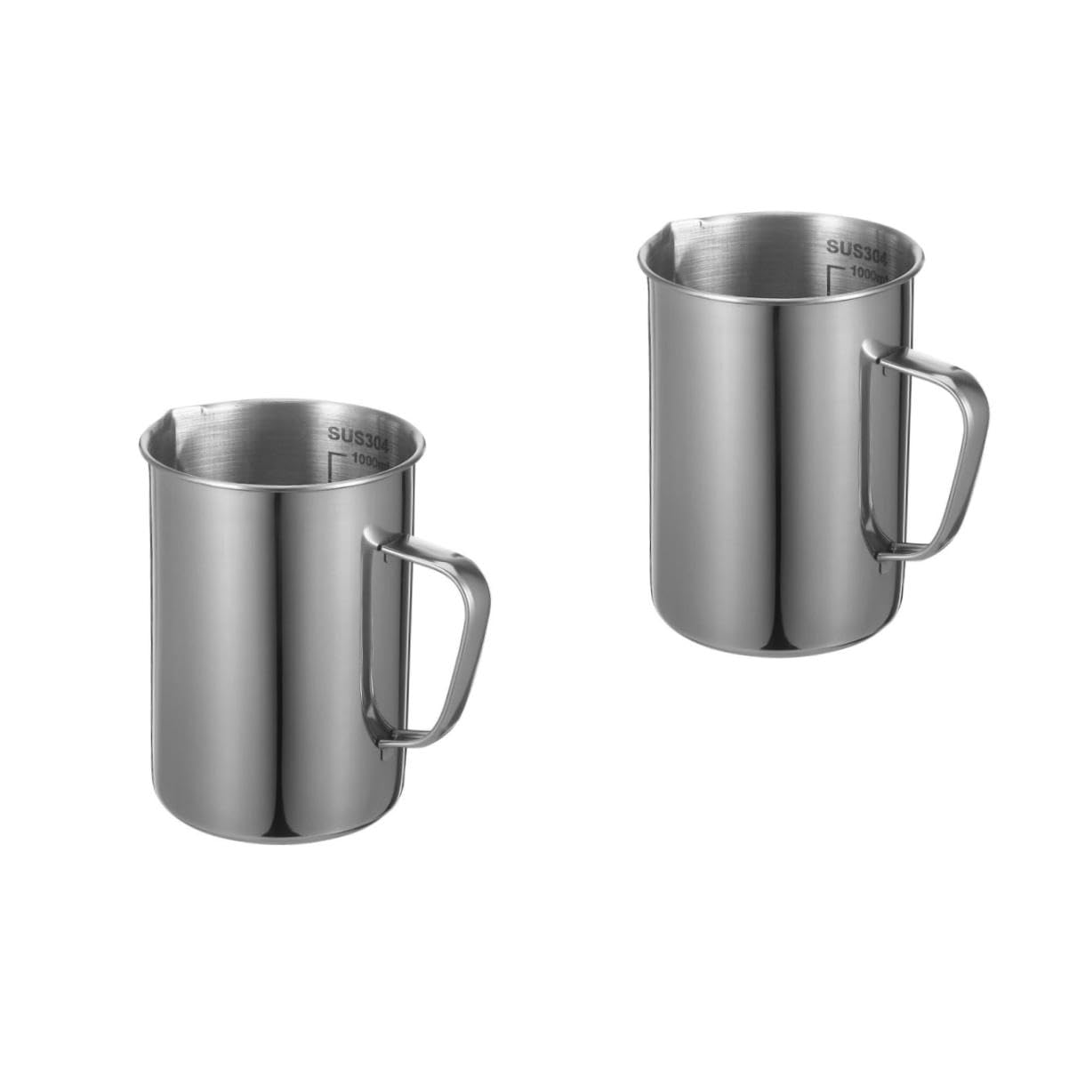 Alipis 2pezzi Graduata Inossidabile Misurino Per Ingredienti Liquidi e Solid Design Per Misurazioni Precise