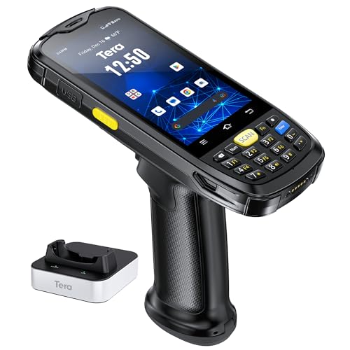 【Schermo grande e tastiera morbida】Lo scanner di codici a barre Tera P160 presenta un display WVGA da 4 pollici ad alta risoluzione con una profondità di colore standard di 16,7 milioni di colori, offrendo colori ricchi e una rappresentazione dettagliata delle immagini. Ed è dotato di una tastiera numerica con tasti morbidi e reattivi, consentendo l'inserimento numerico e l'esecuzione di operazioni correlate ai numeri, offrendo una comoda modifica dei contenuti.