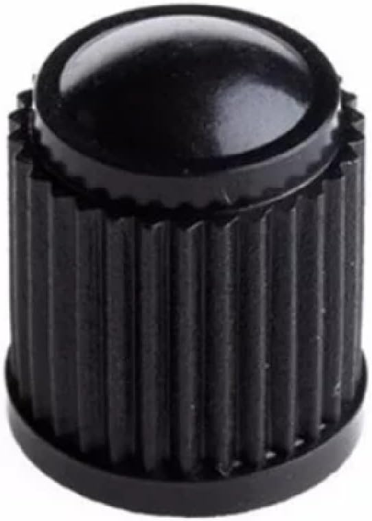 Tampa Válvula Bico Pneu Preto Carro Moto Plástico - Kit 4 unidades Tampa Válvula Bico Pneu Preto Carro Moto Plástico - Kit 4 unidades