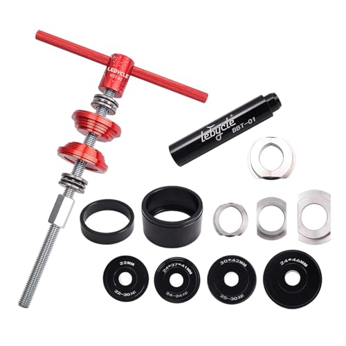 TISHITA 自転車ヘッドセット取り付けツール - プロ仕様ユニバーサルボトムブラケットプレスヘッドセット取り付けツール, 赤