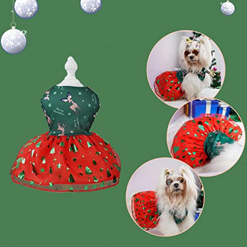 Natal para animais estimação | Linda cachorro e roupas colete,Estampado Alce Árvore Natal Flocos Nev
