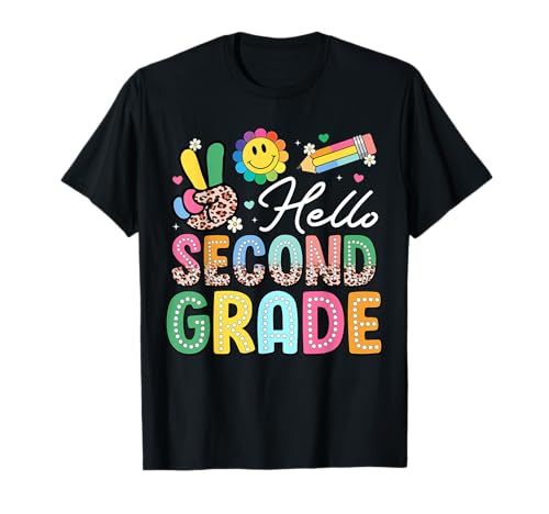 Hello Second Grade Back to School 2nd Grade Teacher Student T-Shirt