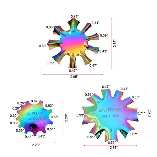 MWOOT 3 Pezzi Nail Art Modello Piastra Edge