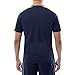 IZOD Men's Cotton Polyester Sueded Jersey Knit Short Sleeve Sleep Lounge T-Shirt, Navy/Yellow, Large