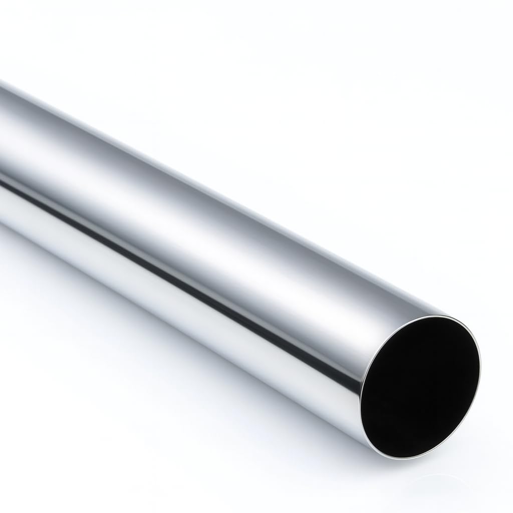 William Hopkins Chrome Plated Decorative Round Tube – Brass & Steel – 19Mm & 25Mm X 914Mm Wardrobe Rail/Furniture Tube (, 25Mm)