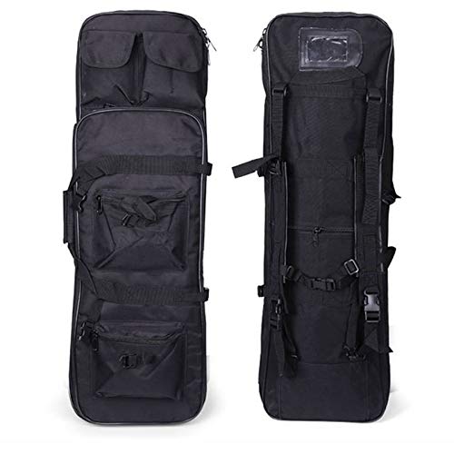 HNWTKJ Sac de Tir Sac Tactical Double Rifle, Housse pour Arme Longue, Poignées de Transport et Bandoulières Réglables, Pliables, Faciles à Transporter, Est Votre Compagnon Idéal pour Voyager Cover