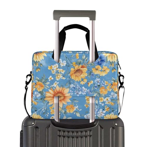 Funda para portátil de 15.6 pulg con asa y correa azul miniatura 4