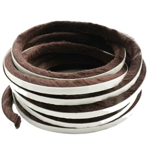 Unikicool Burlete Puerta corredera,Cepillo burlete mosquitera,Junta de Cepillo autoadhesiva,Aislante Térmico,Antipolvo,Antiinsectos,Insonorizado,para Anti Frío,Aislante,Ruido y Colisión