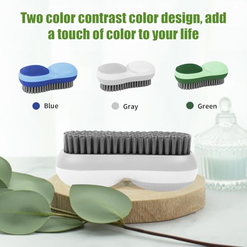 Miniatura 7 de Cepillo De Ropa, Cepillo De Cerdas Suaves, Cepillo De Limpieza De Mano Colorido De 3 Piezas Para Ropa, Lavado De Coches, Zapatos, Alfombras, Fregadero De Cocina, Cuarto De Baño Azul, Blanco, Verde