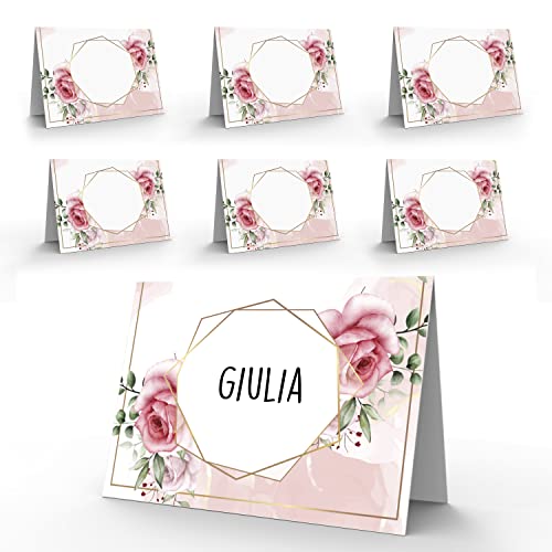 40 Segnaposti Prima Comunione Bambino - Battesimo - Eleganti per Tavolo Originali - Decorazioni Cerimonia e Feste - Segnatavolo Cresima Ragazzo