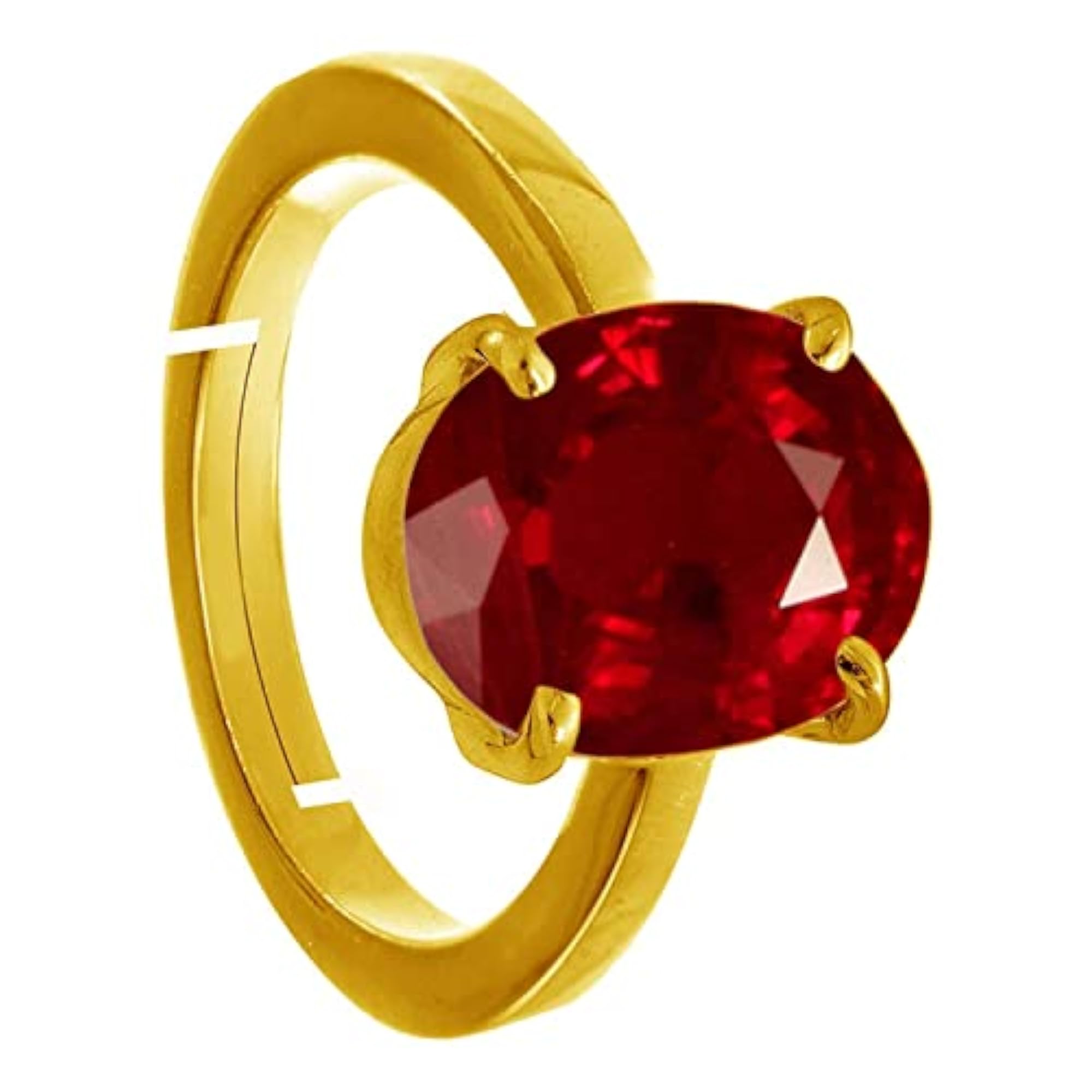 Original Certified Burma Ruby Stone Ring, Unisex