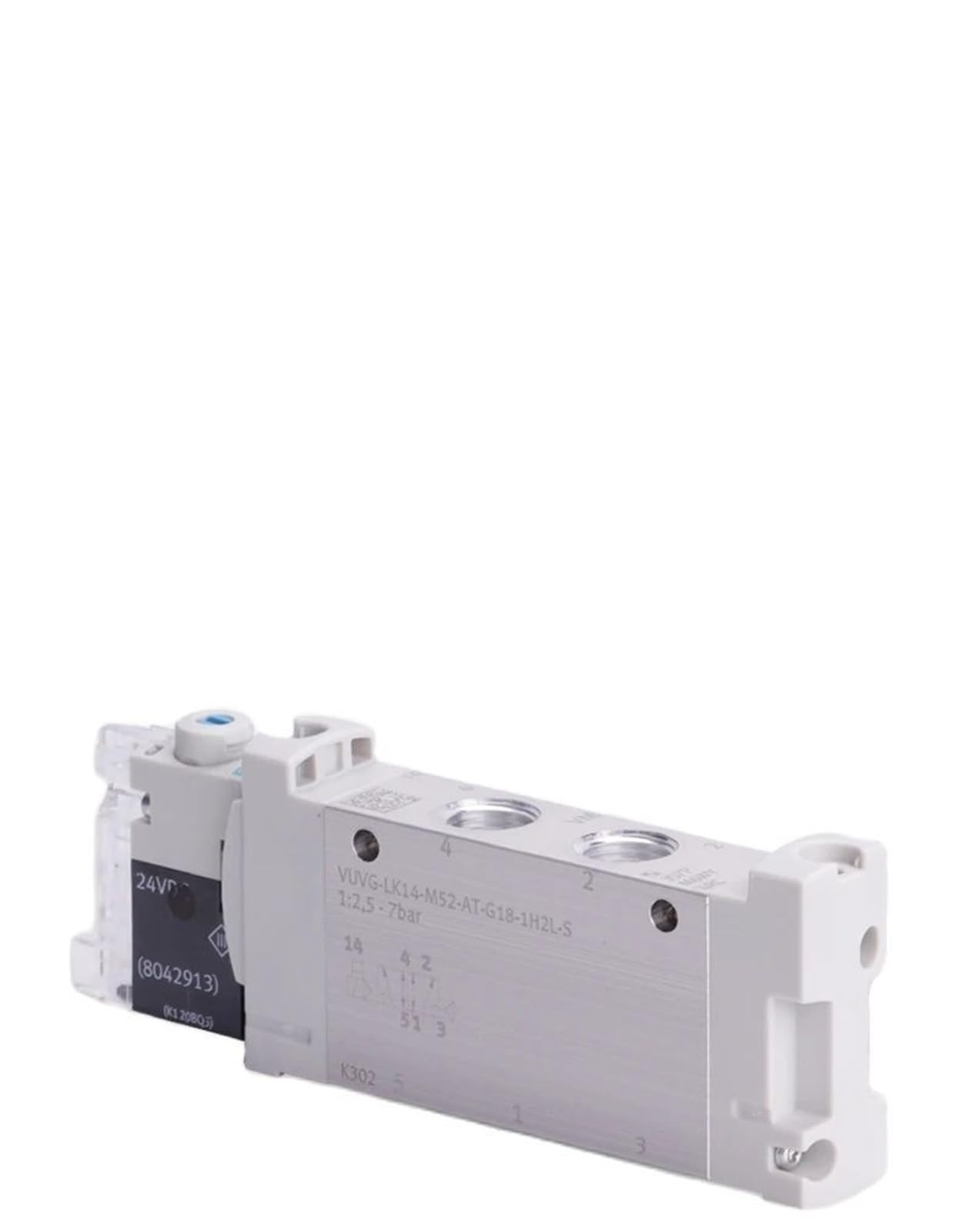 1 unidad VUVG-LK10/14-M52-AT-M5/G18-1H2L-W1-S 589287 589281 VUVG-B10-M52-RZY/RZT-F-1P3 564212 566490 Electroválvula neumática(589281)
