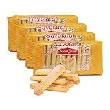 Tasty Gluten Free Ladyfingers Whole Foods Available (Plus No Weird Ingredients!) 12 Savioardi, Mont Blanc Lady Fingers for Tiramisu, Old World Champagne Finger Biscuits, All-natural, Classic Italian Sponge Fingers Cookies for Tiramisu Cake, Low Fat, 7 Oz (Pack of 4)