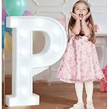 Letras Iluminadas De 1,2 M For Bodas, Grandes, For Decoración De Fiestas, Marquesinas, Cumpleaños, Graduaciones, Baby Showers, Arco De Mosaico, Cartón Espuma Precortado(P,70cm)