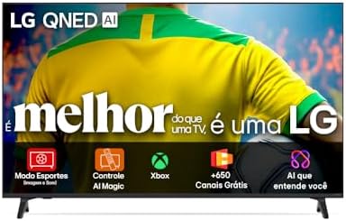 Smart TV 4K 86" LG QNED73 Portal de Games Processador AI α7 Gen8 ...