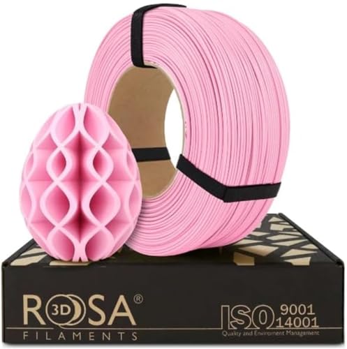 ROSA3D PLA Pastell Filament 1.75 mm für 3D Drucker, Rosa Refill 1 kg