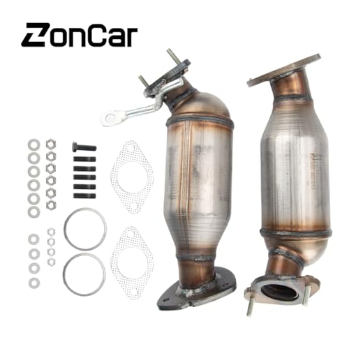 ZonCar 16547 Catalytic Converter Compatible With Outlook 2007-2010, Traverse 2009-2017, Enclave 2008-2017, Acadia 2007-2017 Stainless Steel High Flow Catalytic Convertor