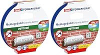 tesa – tesa Powerbond Outdoor - Doppelseitiges Montageband für den 
