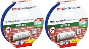 tesa – tesa Powerbond Outdoor - Doppelseitiges Montageband für den 