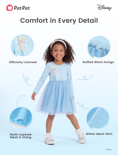 Image of Disney Girls' Tulle Tutu Dress Birthday Party Outfit Toddler to Big Kid
