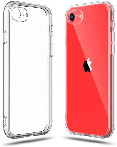 Shamo's Soft TPU Clear Case for iPhone 7, 8, SE 2nd & 3rd Gen - Slim, Flexible & Protective Cover with Enhanced Grip & Shock Absorption - Convenient Carry Option with Lanyard Hole - Anti-Yellowing