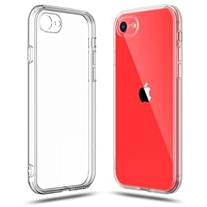Shamo’s Soft TPU Clear Case for iPhone 7, 8, SE 2nd & 3rd Gen – Slim, Flexible & Protective Cover with Enhanced Grip…