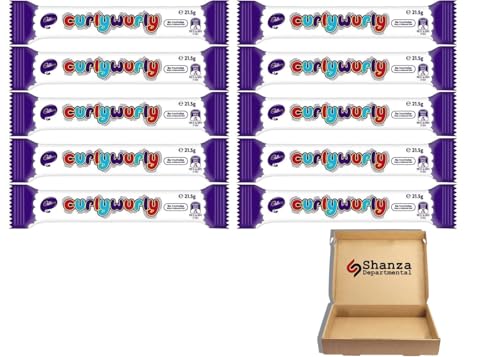 Curly Wurly Chocolate Bars 21.5 g Pack of 10