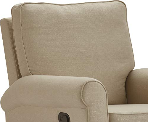 Sillón reclinable giratorio poliéster beige miniatura 5