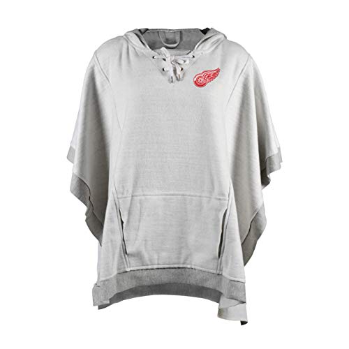 Littlearth NHL Detroit Red Wings Heather Hoodie Poncho