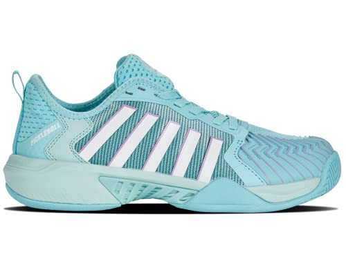 K-Swiss Women's Pickleball Supreme Shoe, Angel Blue/Sheer Lilac/Brilliant White, 6 M