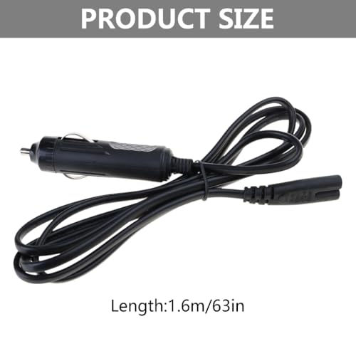 Adaptador calefactable para coche de 1.6m con diseño resistente de 12V 24V 6
