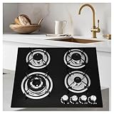 【Pour Toutes Les Cuissons】 Cette plaque de cuisson gaz est équipée de 4 brûleurs puissants : 1 brûleur wok double anneau de 3300 W, 2 brûleurs semi-rapides de 1750 W, 1 brûleur supplémentaire de 1000 W.