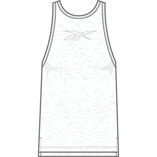 Débardeur Reebok Training Supply Ac+cotton blanc en taille 1X16W - 7