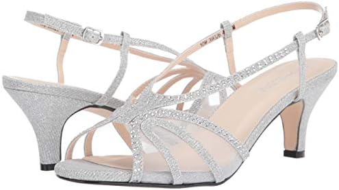 Touch Ups womens Clara Heeled Sandal, Silver, 8 Wide US | Image 6