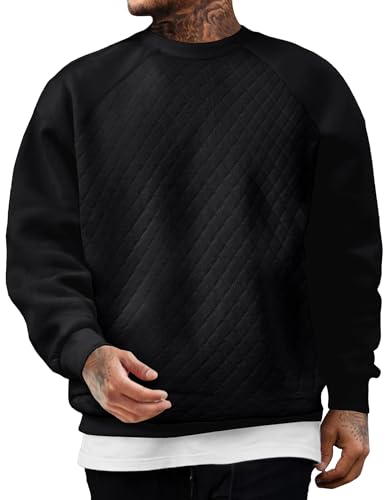 JMIERR Men's 2025 Casual Crewneck Dress Sweatshirts Pullover