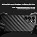 Sisyphy Aramid Fiber Case for Samsung Galaxy S24 Ultra 5G with Carbon Fiber Texture, Super Slim Protective Cover Skin, Soft Touch Sturdy Durable Case, Snap-on Back Cover Wireless Charging Friendly