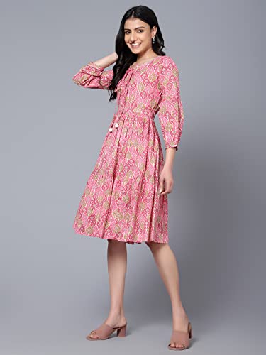 Image of Bani Women 100% Cotton Womens Printed Short Dress