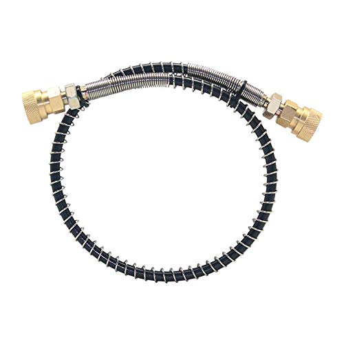 IORMAN Paintball CO2 Tank Compressed Air DIN Valve Gauge & Fill Station, 300bar/4500psi High Pressure, 8 mm Quick Disconnect Adapter, 24 Inch Charging Hose for PCP Game (Red) - Image 8