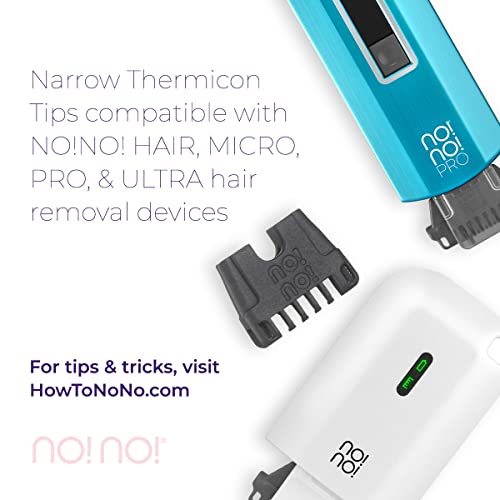 No!No! Thermicon Narrow Tip Refill Pack - Hair Removal For Women - Flawless Replacement Heads Attach To Device For A Smooth Hairless Face, Underarm, & Bikini Area #TOP1