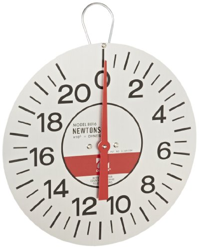 Ohaus 8016-00 Dial-Type Hanging Spring Scale with Demonstration Dial 20N x 1/2N